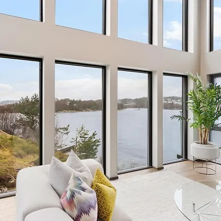 High-end With Private Rooftop And Sea Line * Bergen