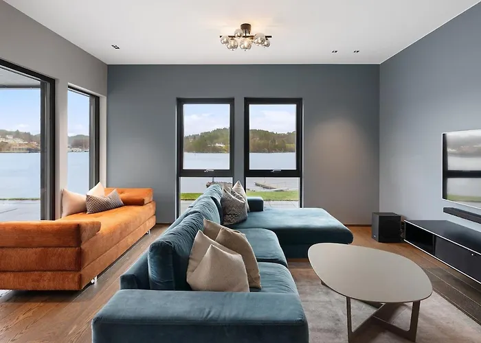 High-end With Private Rooftop And Sea Line Bergen